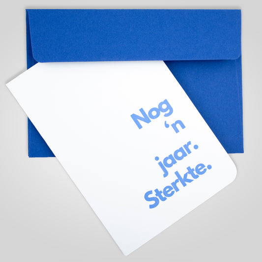 kaartije.sak | Nog 'n jaar. Sterkte.