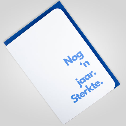 kaartije.sak | Nog 'n jaar. Sterkte.